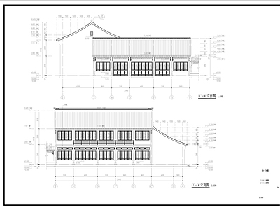 中式古建硬山建筑 施工图