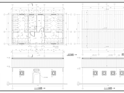 中式古建硬山建筑  施工图