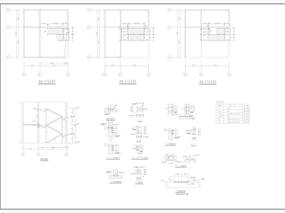 建筑室外钢楼梯 施工图