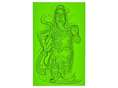 中式关公浮雕