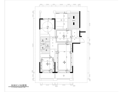 现代家装 施工图 平层