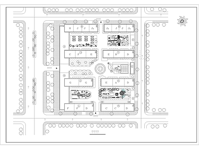 小区景观 施工图 居住区景观