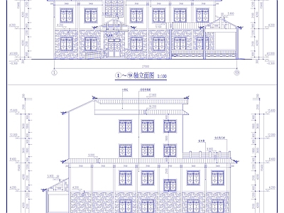 村委会 党群活动中心 特色建筑 施工图