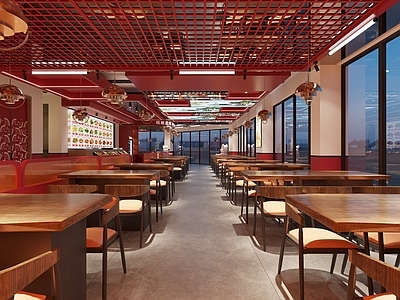 工业风烧烤店