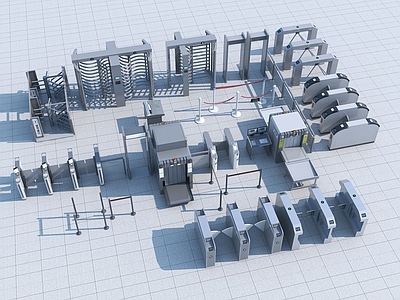 现代门禁机 通道闸机 地铁安检 光安检机 安检 金属探测仪