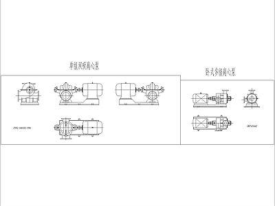 水泵外形大样图 施工图