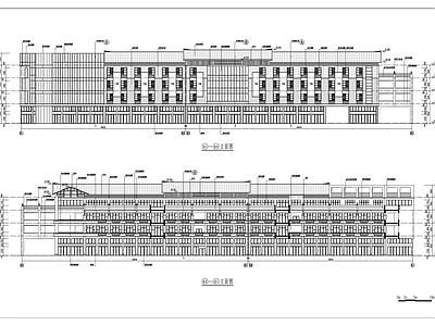 多层现代中式风格商业街建施图 施工图