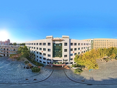 HDR城市小区社区广场全景