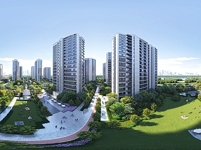 HDR现代城市社区