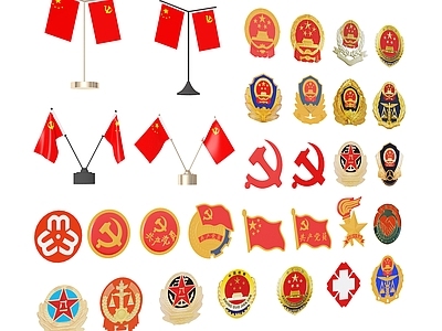 挂件 国旗 桌旗 国徽