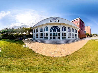 HDR城市小区社区广场全景