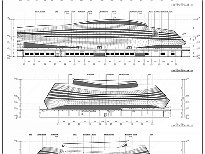 体育馆游泳馆设计图纸 施工图 游泳馆建筑