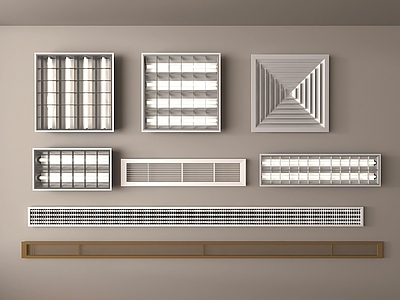 空调出风口 格栅灯 送风口