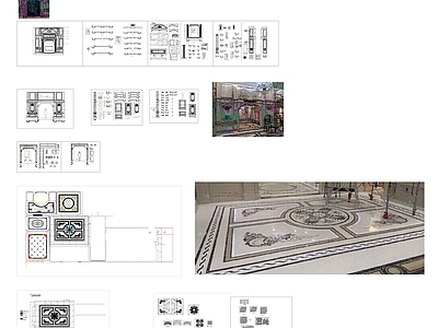 地面拼花CAD 施工图