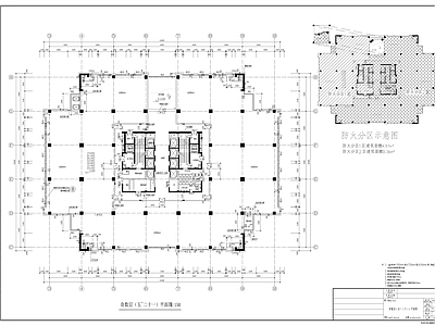 二十四层商业办公楼建筑 施工图