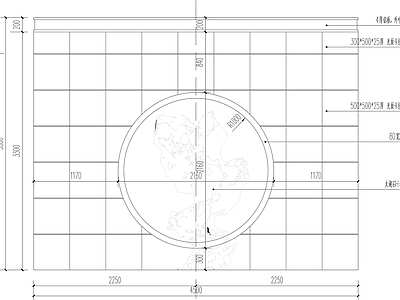 框景太湖石景观置石 施工图 景观小品