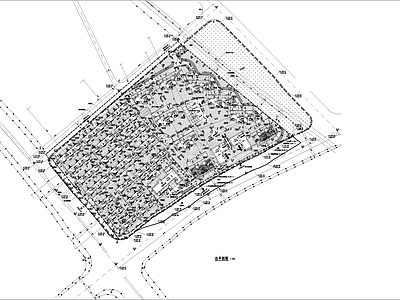 叠拼别墅户型带 施工图 居住区景观