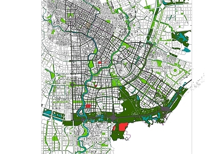 成都市锦江区现代整体鸟瞰城市规划