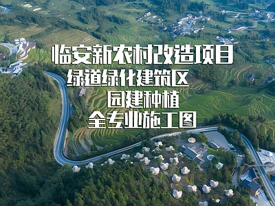 临安新农村改造项目通用建筑绿化 施工图 交通道路