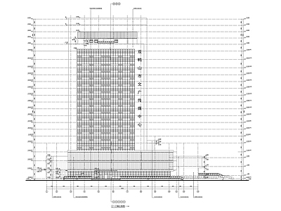 17层高层办公楼建筑 施工图