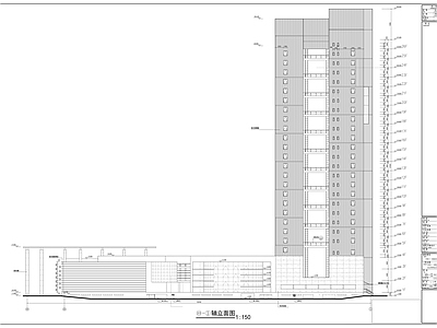 二十六层公司办公科研综合楼建筑施工套图 施工图