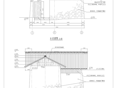 景区融合自然公厕 施工图