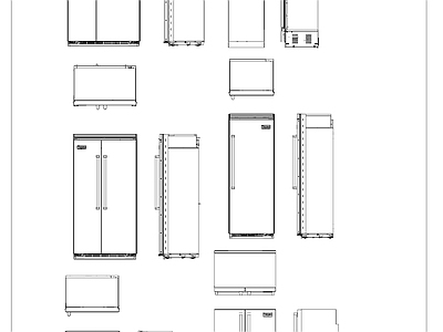 冰箱图库 施工图
