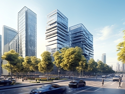 城市街道外景