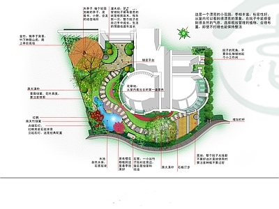 昆明某小区庭院花园设计方案 施工图
