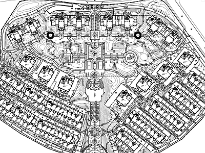 万达海公馆景观 施工图 居住区景观