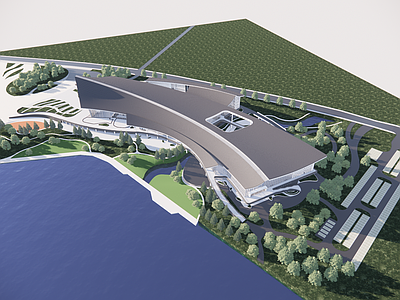 现代展览馆建筑 文化馆建筑