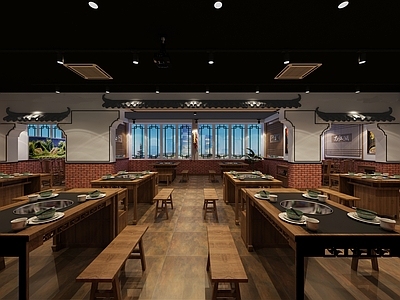 新中式火锅店