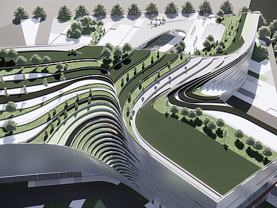 现代博物馆建筑 展览馆