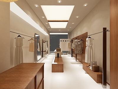 侘寂原木风服装店