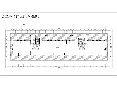 140大面宽南北通洋房二类高层 全套建筑平面 施工图