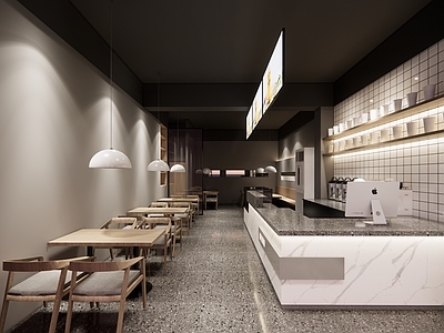 现代奶茶店
