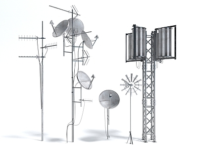 现代工业设备 公共设施 天线 雷达 信号塔