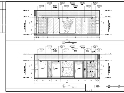 家具餐厅客厅空间 施工图