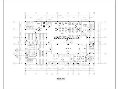 1650㎡健身房 健身中心 施工图