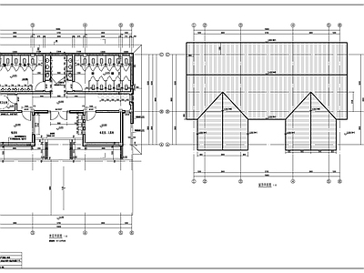 新中式风格中型公共厕所建施图 施工图