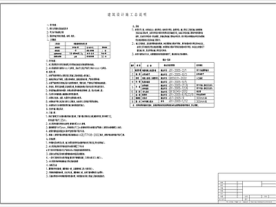 建筑设计说明 施工图