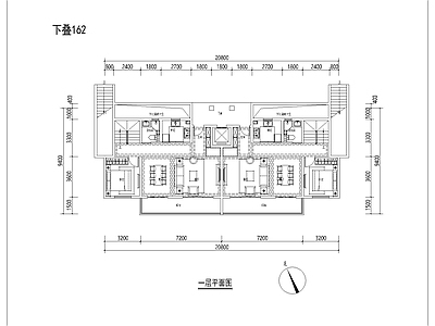 三面宽4层叠墅 施工图