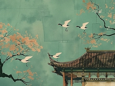 新中式装饰挂画 中式画