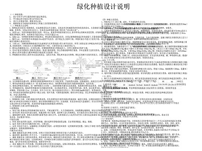 园林景观绿化种植设计说明 施工图