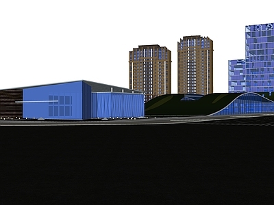 现代展览馆建筑
