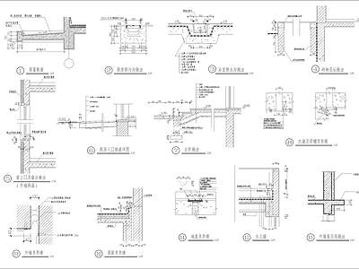 建筑常用大样 施工图 建筑通用节点