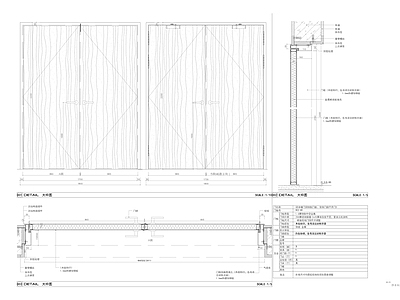 双开粉喷钢门做法大样01 施工图 通用节点