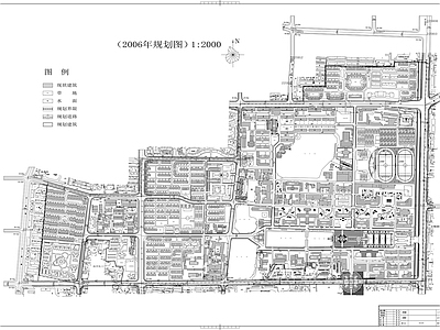大学校园修建性详细规划图 施工图 区域规划 规划设计