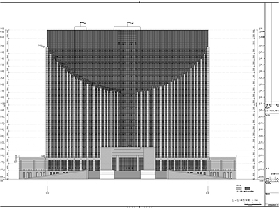 行政综合服务中心建筑图 施工图