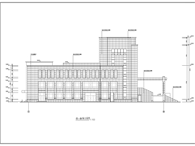 技术开发区法院六层审判楼建 施工图